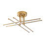 Opviq Lámpara de Araña 13664 Dorada Metal 61 cm Ancho Elegante Glamour para Salón Comedor Dormitorio